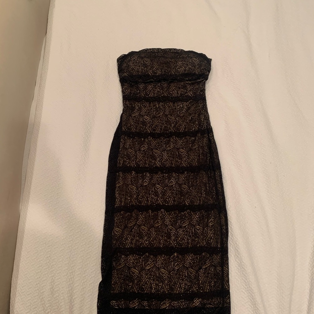 Bebe Black lace dress.